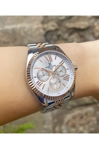 Daniel Klein Dke.1.10847-5 Exclusive Tüm Fonksiyonlar Aktif 3 Atm Suya Dayanıklı Metalik-rose Renk Kadın Kol Saati Metalik