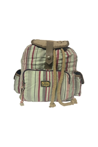 Old Cotton Cargo Kaliteli Tek Gözlü Vintage Salaş Disayn Unisex Sırt Günlük Okul Gezi Kamp Trekking Çantası 29cmx36cm Bordo