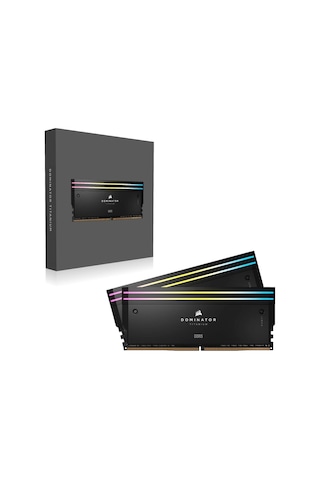 Corsair Dominator Titanium CMP48GX5M2X7200C36 RGB 48 GB (2x24) DDR5 7200 MHz CL36 Siyah Ram