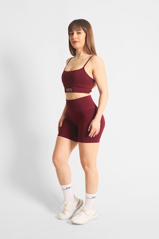 Nature The Brand Push-up Büzgüsüz Kısa Tayt,büzgüsüz Tayt,antreman Taytı,yüksek Bel Tayt Vişne Çürüğü