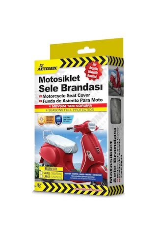Automix 4 Mevsim Motosiklet Örtüsü Small Küçük Ve Orta Boy Motosikletler İçin Koruyucu Kılıf Acı Kahverengi