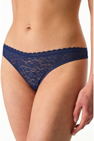 Penti Lacivert Easy Lace Dantel V Model Tanga Külot