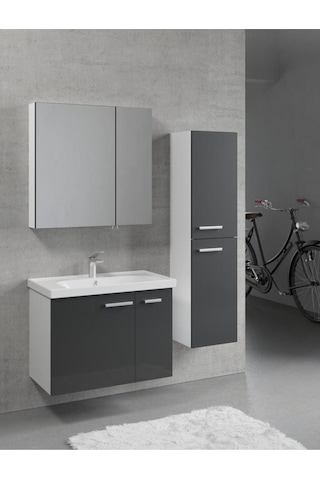 Denko Terra 80 Cm Mdf Banyo Dolabı Alt Modülü Çok Renkli