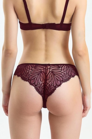 Magic Form Taşlı Dantelli Normal Külot - 686 Bordo - 619114249 Bordo