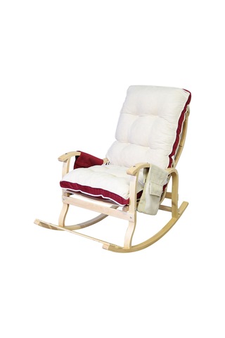 Mobildeco Sultan Lüx Ahşap Çift Minderli Çift Cepli Sallanan Sand Ceviz