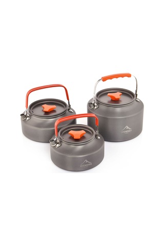 Neevoyu 1.6l Hafif Alüminyum Kamp Çaydanlığı - Doğa Yürüyüşü Ve Kamp İçin Taşınabilir Gümüş