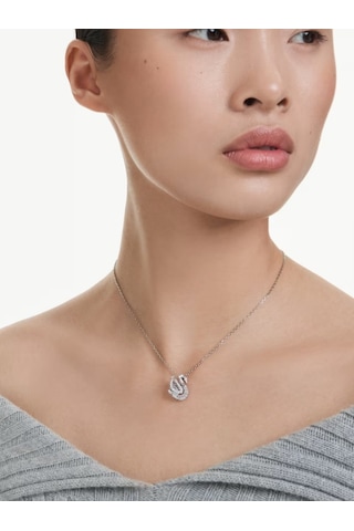 5732412 Swarovski Kolye Swan:pend Whıte Whı/rhs Metalik