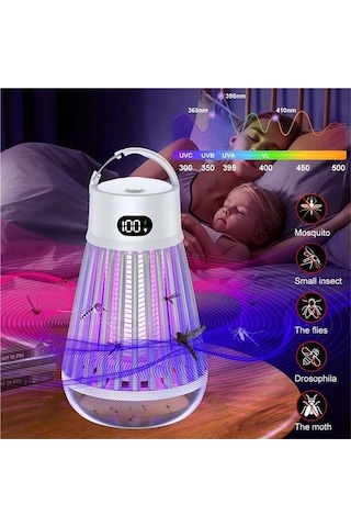 Trendooze Tip-c Sivrisinek Şarj, Led, Lamba, Katil Elektrikli Dayanıklı Bw