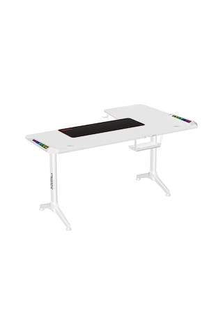 Twısted Minds Warrıor Tm-y-lw-rgb L Design Oyuncu Masası - Beyaz