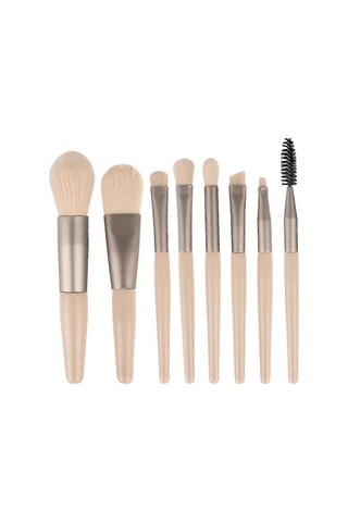 8 Parça Makyaj Fırçası Seti Makyaj Fırçası Seti Seyahat Makyaj Fırçası Çantası Makyaj Fırçaları