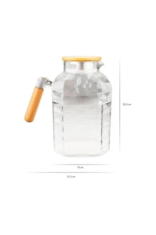 Bambum Gasol - Bambu Kapalı Cam Sürahi