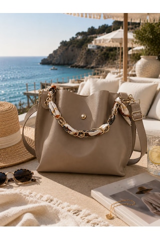 Housebags Elite Carryall New Trend El Ve Omuz Çantası Vizon