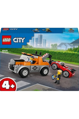 LEGO® City Çekici Kamyon ve Spor Araba Tamiri 60435 - 4+ Yaratıcı Oyuncak Yapım Seti (101 Parça)
