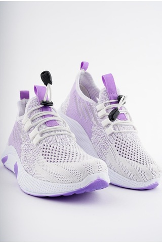 Muggo Jetson Günlük Unisex Çocuk Garantili Bağcıklı Rahat Sneaker Spor Ayakkabı MOR