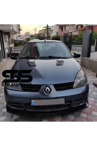 Renault Clio 2 Uyumlu Piano Black Kaput Üstü Havalandırma Izgarası (01) (Sts Oto Aksesuar)