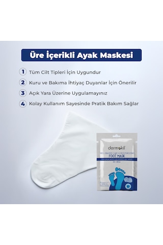 Dermokil Topuk Çatlak Bakımı & Nemlendirici %10 Üreli Ayak Maskesi 30 Ml