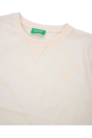 United Colors Of Benetton Benetton-b21643 Benetton Çocuk Tshirt Krem