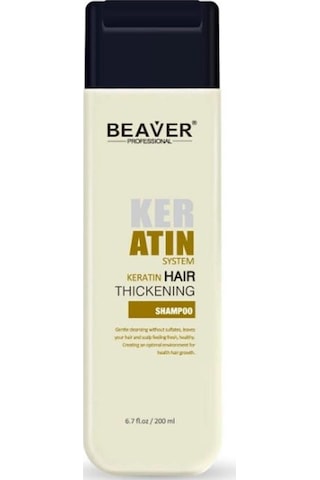 Beaver Keratin Hair Thickening Shampoo 200ml Tüm Saçlar