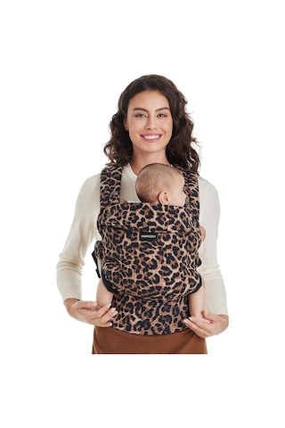 Momcozy Ergonomik Bebek Taşıyıcı, Hafif Ve Konforlu, 3- 20 Kg Eller Serbest Ebeveynlik Için Ideal Leopar Portbebe