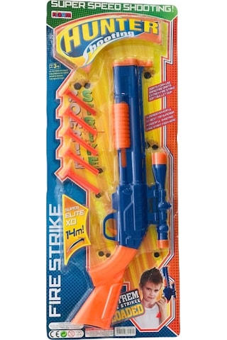 Hunter Shooting Ok Atan Oyuncak Tüfek 45 CM Ok Atan Pompalı Sila