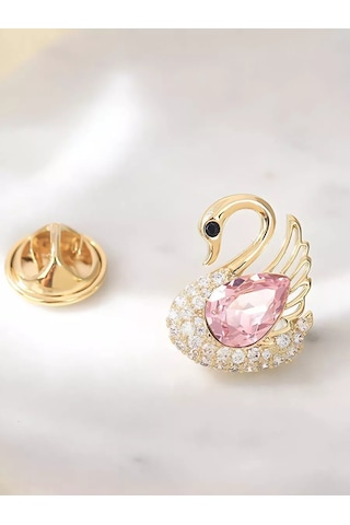 Bijoubijou Kadınlar İçin Broşlar 2 Adet Kuğu 250557527 Altın Rengi