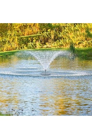 Youmex Güneş Enerjili Süngerli Fonten Pompa, 4 Farklı Sprey Aniyetli, 180l/h Akış Hızı, 40-60cm Yükseklik, Bahçe Havuz Su Dekorasyonu