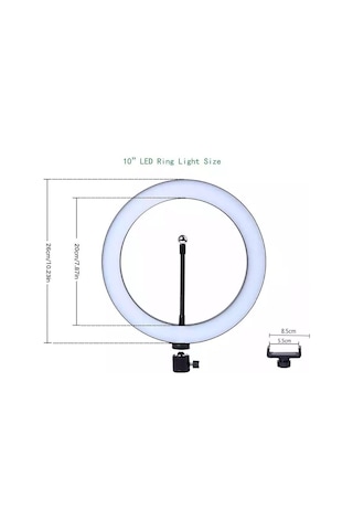 Ring Fill Light 10" Youtuber Video Kuaför Çekimleri için