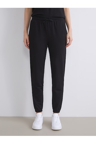 Lcw Everyday Siyah Beli Lastikli Kadın Jogger Eşofman Altı