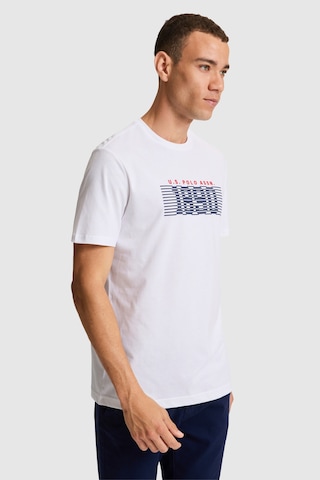 U.S. Polo Assn. U.s. Polo Assn. Erkek T-shirt Pu-9672 Beyaz