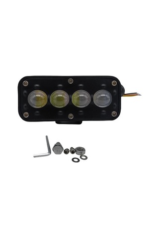 Offroad Sis Lambası Beyaz-sarı Gündüz Ledi Kırmızı / Lass383