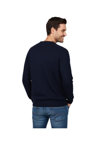 Erkek Spor Reklam Kol Kazak Regular Fit Bgl-st04949 Lacivert