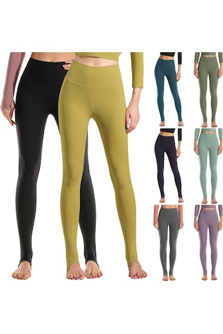 Jeehugo Kadınlar İçin Spor Tayt - Yoga & Koşu İçin Dayanıklı, Hızlı Kuruyan, Kalça Ve Karın Giyim - Zıt Yeşil Topuklu, Esnek Dar Kesim, M Beden 6075 Koyu Yeşil