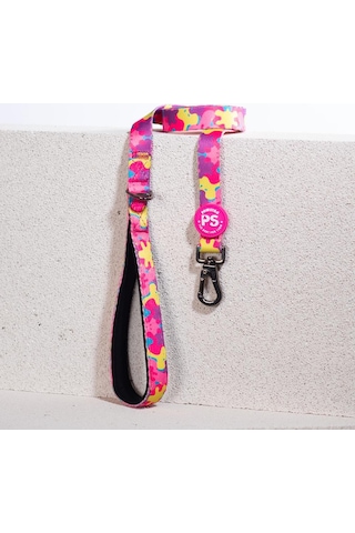 Rosea Camouflage Leash Kedi Köpek Sevk & Gezdirme Kayışı Köpek Uzatma Tasması-1,5cm Pembe
