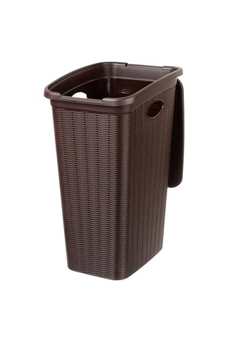 El Casa Kapaklı Çamaşır Sepeti, 36 Litre, 39x28,5x54,5 Cm. 190981603 Kahverengi