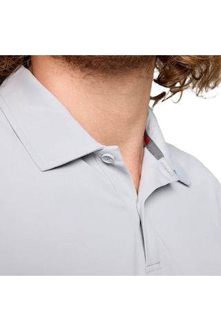 Slam Slam Tech Pique Polo Ss Erkek Gri Tişört W04 Gri