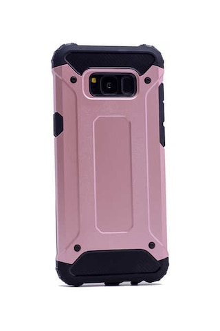 Noktaks - Galaxy Uyumlu Note 8 Uyumlu - Kılıf Çift Katman Zırh Tank Crash Military Kapak - Rose Gold - T2475 Rose Gold
