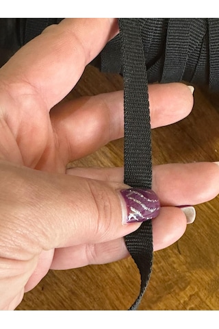 Siyah Biye Şerit En 1 Cm 1 Metre