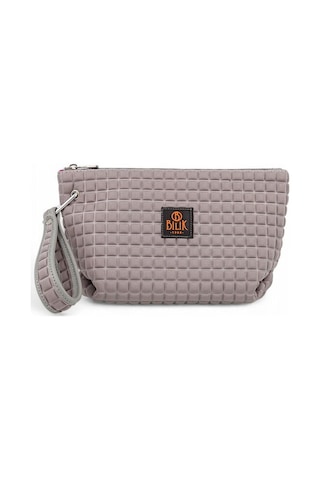 Bilik Deri Scuba Gri Kadın Portföy & Clutch Çanta Yeliz Gri