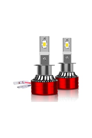 Geeksen H1 Tipi Kırmızı Led Araç Farı - Ultra Parlak, Kesin Işık Deseni Ve Uzun Ömürlü Sürücü Güvenliği Artırıcı