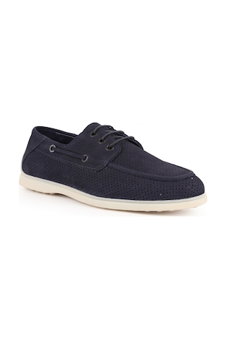 Libero Erkek Günlük Ayakkabı Hakiki Nubuk Deri Pratik Slip-on Düz Esnek Kauçuk Taban Loafer Sneaker L6037 Lacivert