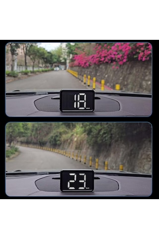 Teltree X1 Gps Yüksek Çözünürlükli Ayna Üstü Görüntüleyici - Beyaz Metin, Mph Birimi, Direk Tak Ve Kullandır, Büyük Ekran, Doğru Hız Gösterimi