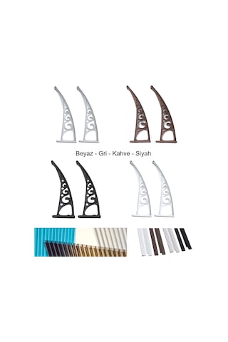 Plastik Ayak 6mm Levhalı Pratik Sundurma Kanopi 100x240 Cm Siyah
