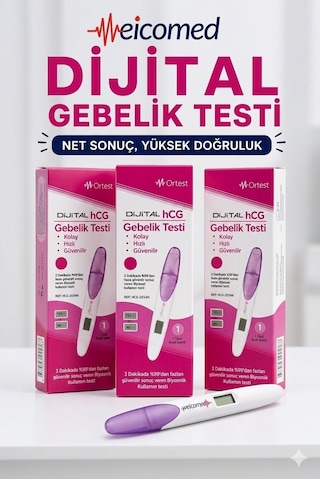 Meicomed Qrtest Dijital Gebelik Testi 3