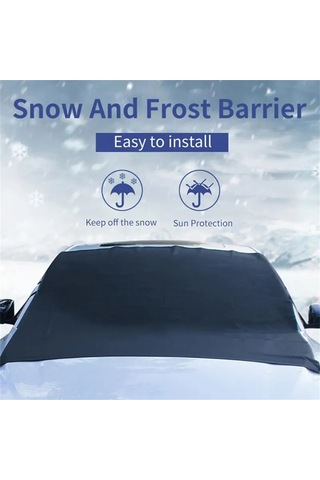 Cbtx Global Suv Ön Cam Kapağı Kalınlaşmak 600d Oxford Kumaş Siyah Antifriz Güneşlik Kar Geçirmez Kumaş