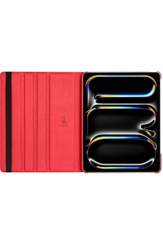 Apple Uyumlu iPad Pro 13 Inç 2024 M4 A2925-a2926 Dönebilen Tablet Kılıfı + Ekran Koruyucu + Tablet Kalem