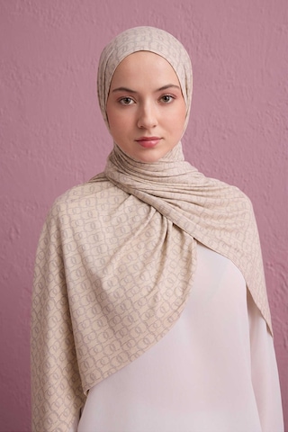 İmannooor Dokuma Noor İndigo Supreme Şal 70x175 Krem