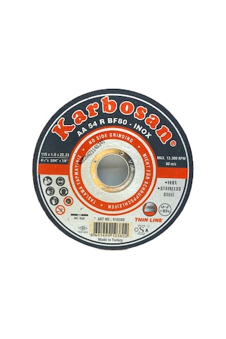 İnox Metal Kesici Disk 115mmx1.0x22 5399