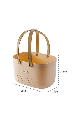 Sones Silikon Taşınabilir Yıkama Sepeti Banyo Depolama Drenaj Duş Raf Sepeti Gri