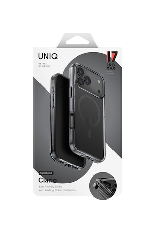 Apple Uyumlu iPhone 17 Pro Max Kılıf Clario Geri Dönüşüm Doğaya Duyarlı Materyal Çift Katman Magsafe Kapak Lacivert