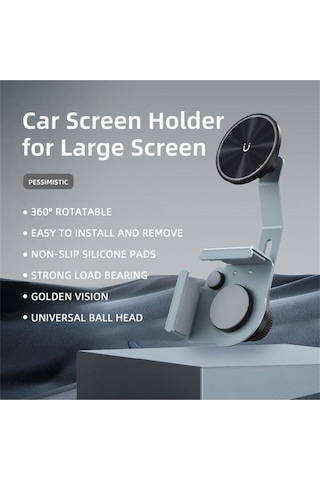 Tesla Araba İle Uyumlu Ve Multimedia Ekranlı Arabalar İle Uyumlu Mag Screen Telefon Tutucusu - Su7y